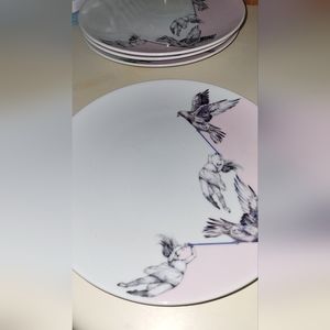 IKEA Stunsig Frédérique Vernillet 8.25" Salad Plate Birds